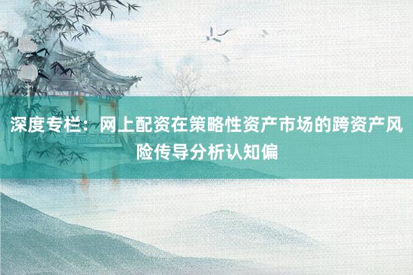 深度专栏：网上配资在策略性资产市场的跨资产风险传导分析认知偏