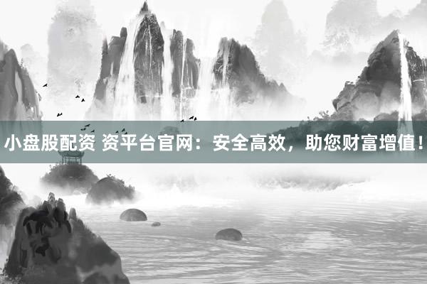 小盘股配资 资平台官网：安全高效，助您财富增值！