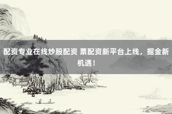 配资专业在线炒股配资 票配资新平台上线，掘金新机遇！