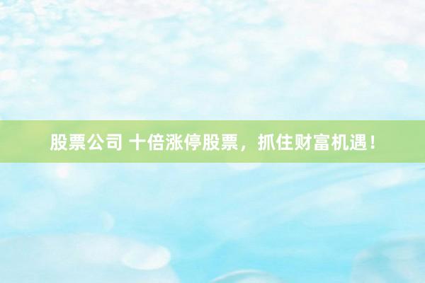 股票公司 十倍涨停股票，抓住财富机遇！
