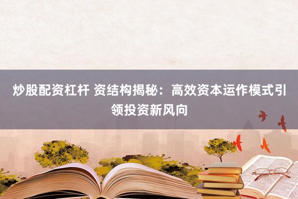 炒股配资杠杆 资结构揭秘：高效资本运作模式引领投资新风向